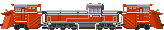 DE15形ディーゼル機関車単線型ラッセル式除雪ヘッド